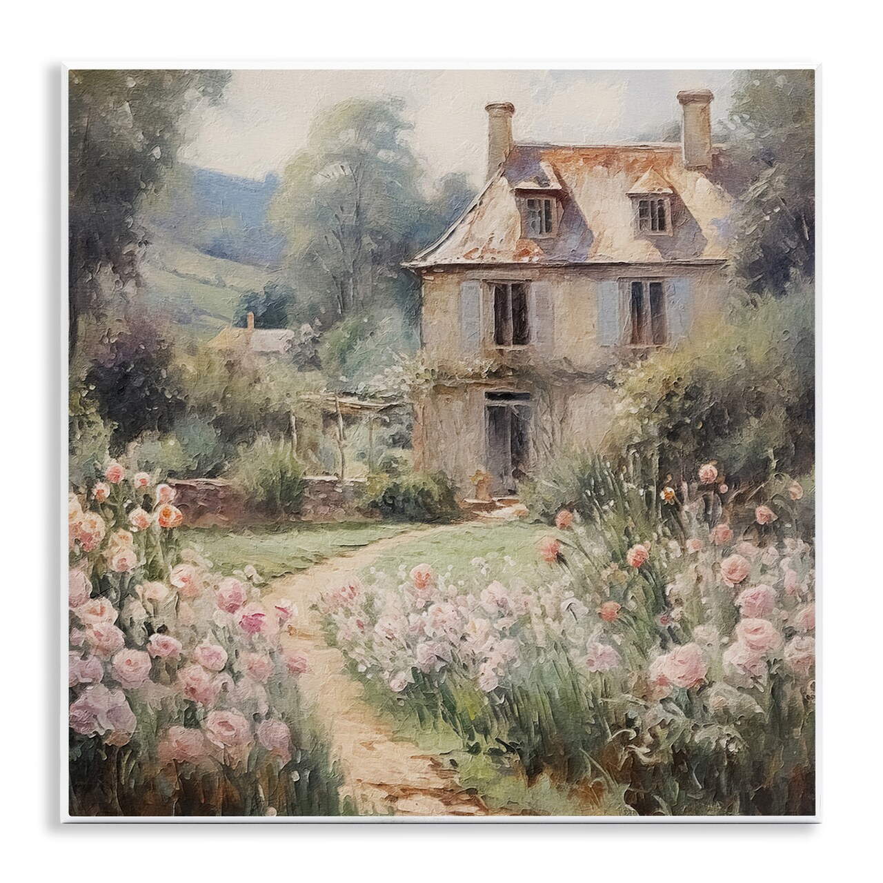 Stupell Industries French Garden Cottage Wall Plaque Design By RileyB